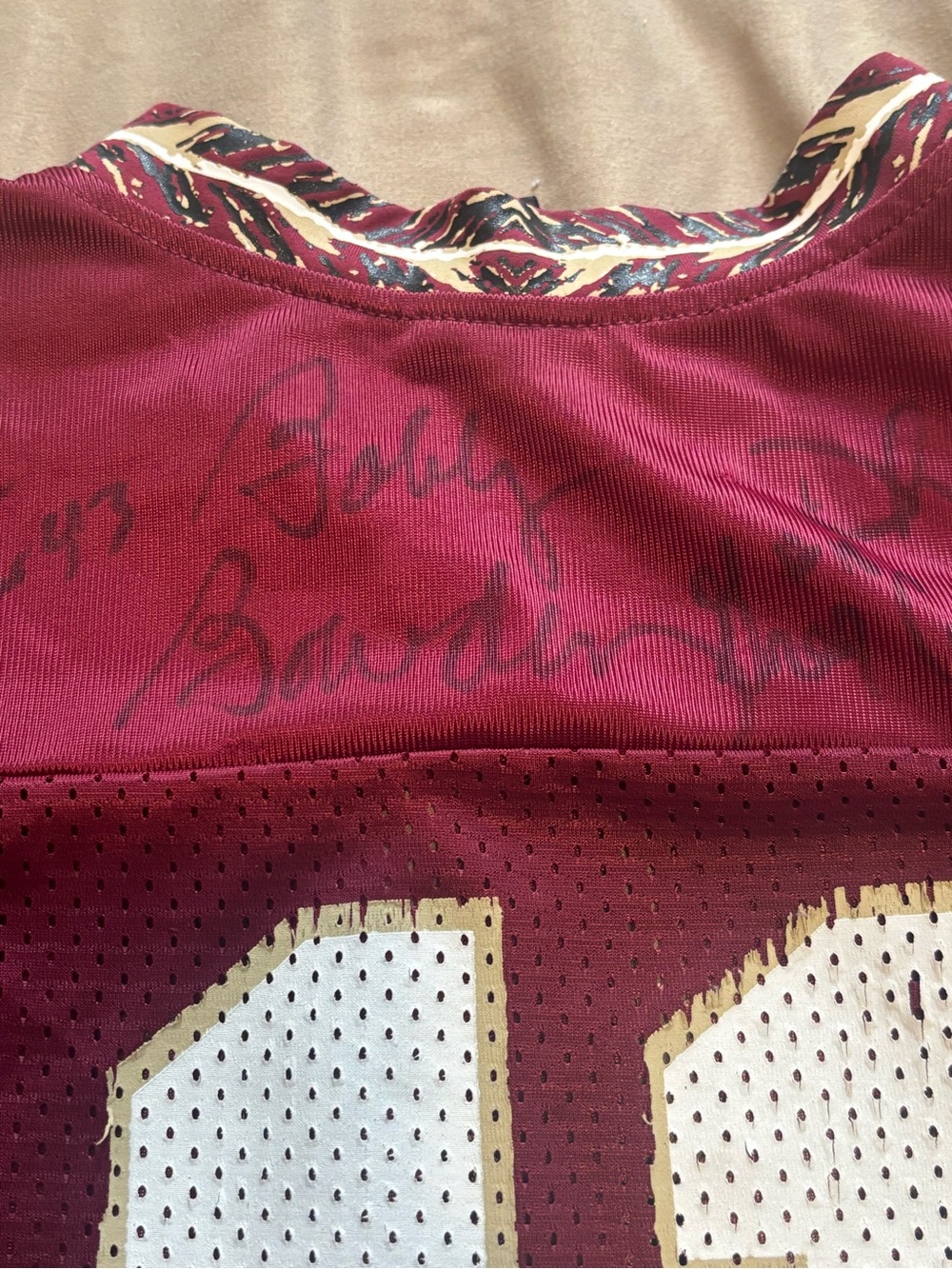 Bobby Bowden Autograph Vintage Florida State Nike Football Jersey Youth Large